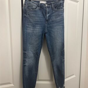 Mid Wash Skinny Jeans for Women - Slim Fit